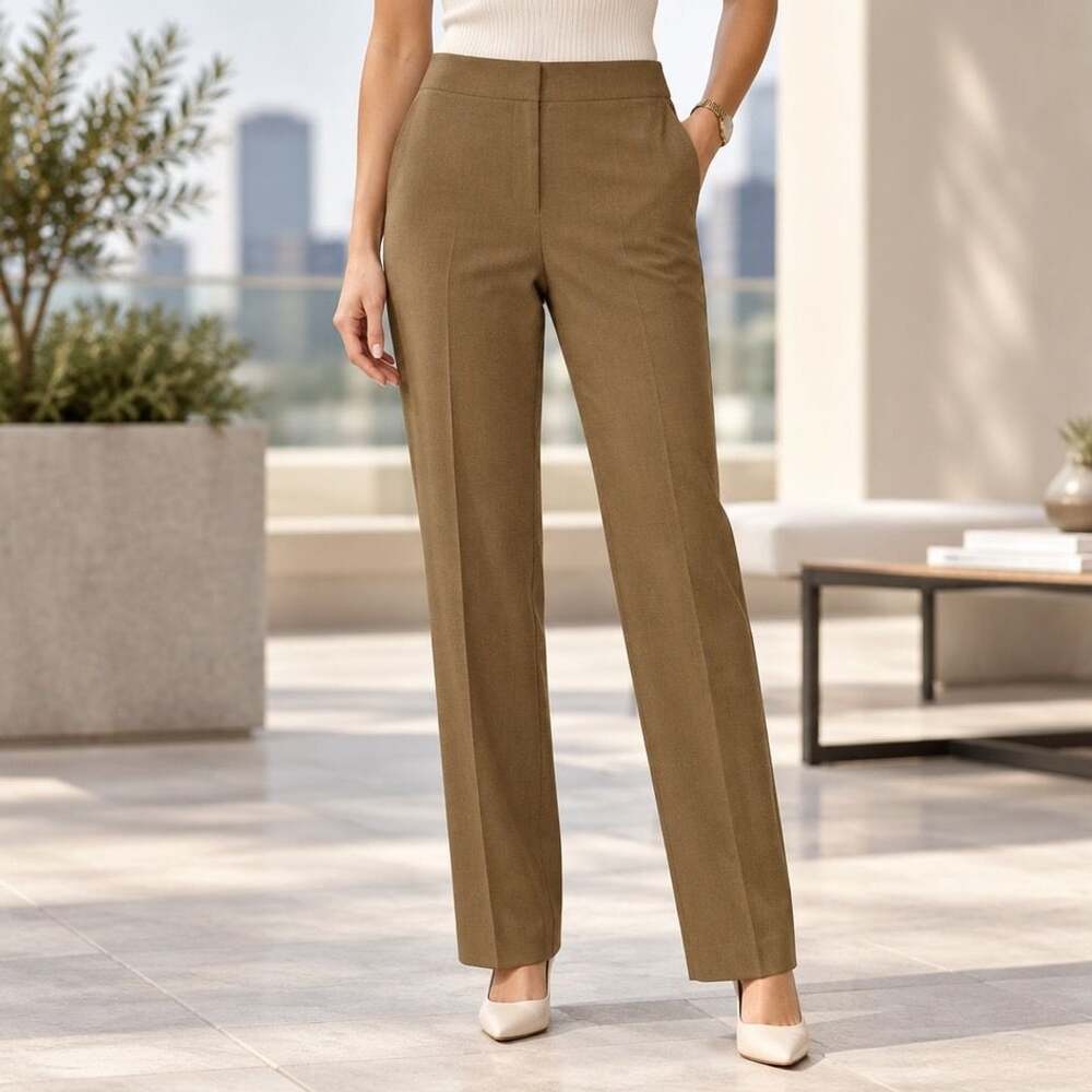 Kasper Dress Pants Size 14 Straight Leg Workwear Trousers